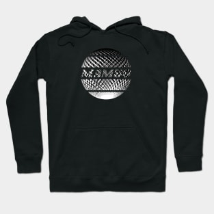 Silver disco ball with the inscription "Mambo". Hoodie